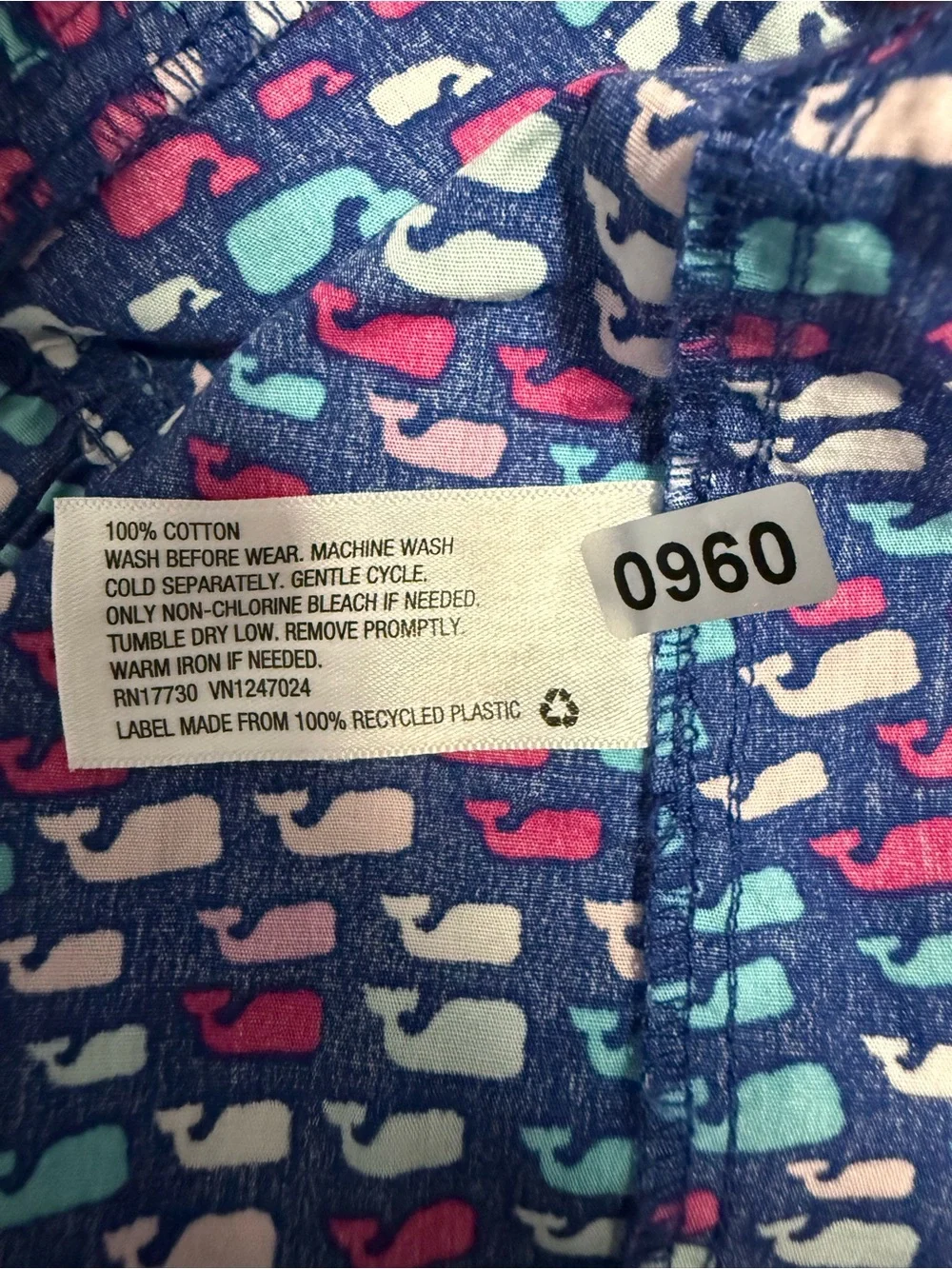 Vineyard Vines Target Girls Short Sleeve Whales Dress - size 5T